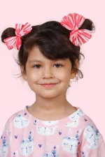 تیشرت و شلوار خانگی طرح خرگوش صورتی - تصویر 3