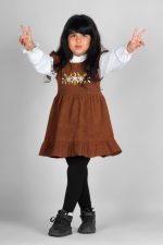 شومیز سارافون مخمل کبریتی طرح گل ها - تصویر 3