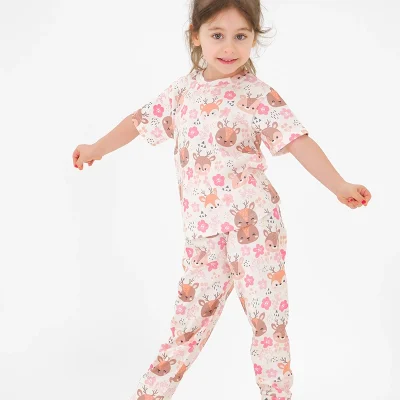 لباس راحتی دخترانه طرح شاد