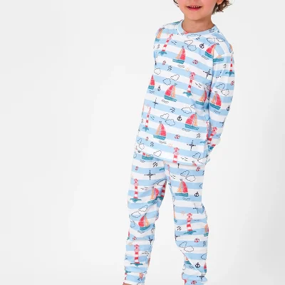 بلوز و شلوار راحتی طرح دریا