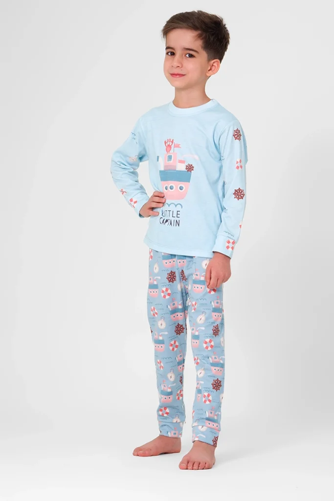 ست لباس خانگی طرح ملوان کوچولو