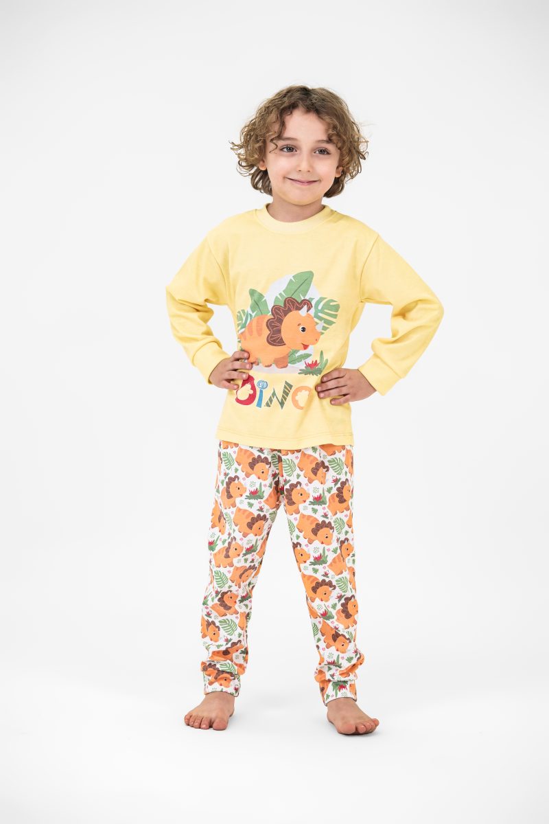 z 0 (9) بلوز و شلوار دایناسور زرد